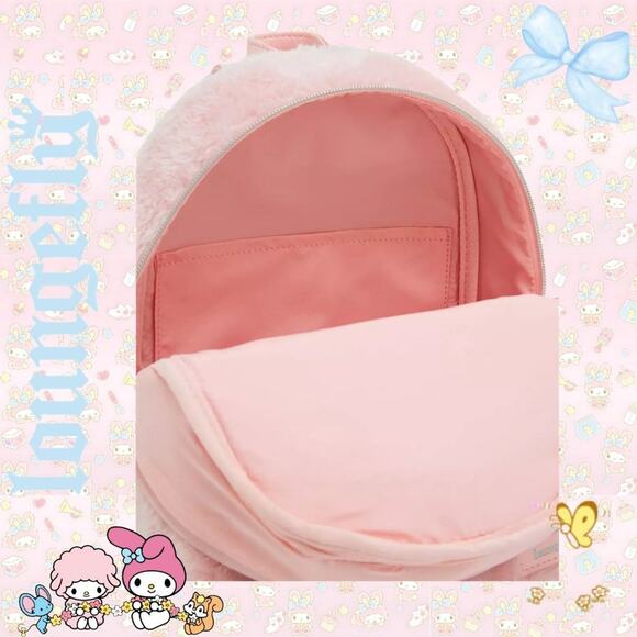 NWT Loungefly My Melody Plush Mini Backpack main image 4